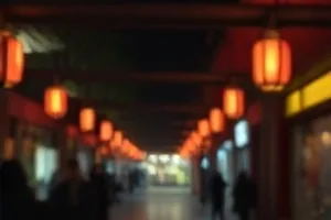 《风起长街》封面，老街道两侧的旧式店铺招牌